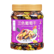 需首购: 山味情  三色葡萄干 500g*2罐