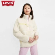 Levi's 李维斯 女士羊羔绒高领套头卫衣 A0775-0001