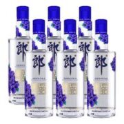 LANGJIU 郎酒 顺品郎480蓝款45度兼香型光瓶白酒 45度 480mL 6瓶