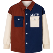 Levi's 李维斯童装【商场同款】23秋季男童双面穿夹克儿童复古撞色外套 深辣椒红 140/68(S)