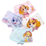 超级补贴：PAW PATROL 汪汪队女童内裤平角裤 纯棉款 4条