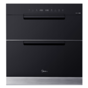 美的（Midea）消毒柜家用 嵌入式 厨房餐具碗柜碗筷收纳 紫外线消毒 105L三层三门分腔大容量 婴儿童锁110YQ2
