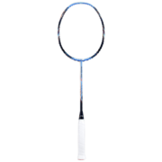 李宁（LI-NING） 羽毛球拍锋影系列全面速度型快速回弹单拍进阶高端羽拍张楠同款 锋影900月MAX(3U)蓝（可定磅数）
