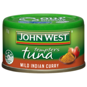 西部约翰（JOHN WEST）印度咖喱金枪鱼罐头 95g/罐  原装进口 方便速食 经典小绿罐