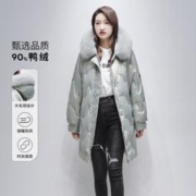 冰洁BENGEN 时尚舒适简约保暖毛领百搭精致防风女式羽绒服