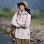 Pioneer Camp 拓路者 春秋款硬壳冲锋衣女三合一登山服防风防水户外旅行外套秋冬季保暖