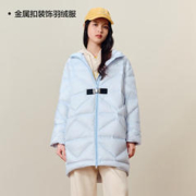 太平鸟女装 羽绒服合集保暖轻软中长款白鸭绒羽绒服