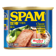 世棒（SPAM）午餐肉 火腿罐头 烧烤火锅食材方便菜早餐方便食材手抓饼搭档 清淡口味340g