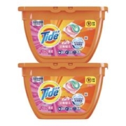 再也不怕衣服洗了个假澡、88VIP：Tide 汰渍 2合1洁净透亮洗衣凝珠 64颗 洁雅樱花