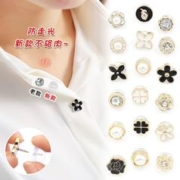 高档防走光扣子衬衫衬衣女衣领免缝隐形神器暗扣衣服无痕钉扣纽扣