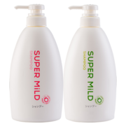 惠润（SUPER MiLD）绿野洗发水600ml+鲜花洗发露600ml蓬松无硅油男女士洗头膏套装