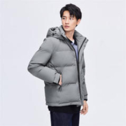 寒潮来了：雪中飞 男款立领连帽羽绒服