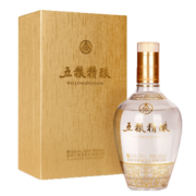 五粮液股份 五粮精酿 拉丝金  浓香型白酒 52度 500ml 单瓶 送礼宴饮