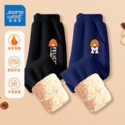 JEANSWEST 真维斯 儿童加厚羊羔绒卫裤 2件