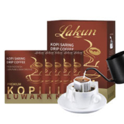 Lakun GAYO 印尼原装进口纯正猫屎挂耳咖啡 速溶纯黑咖啡粉盒装