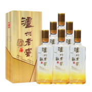 泸州老窖 八年窖头曲 臻传陆号 浓香型白酒 52度500ml*6瓶 整箱装