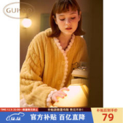 GUKOO 果壳 女士加厚珊瑚绒睡衣套装