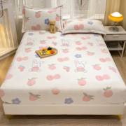 Plus会员:MINISO 名创优品 床笠罩法兰绒 席梦思床罩 1.5x2米