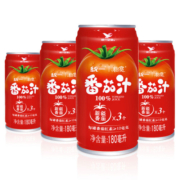 统一统一100%番茄汁 0脂 精选新疆番茄 浓缩还原180ml*24罐
