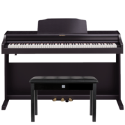 罗兰（Roland）电钢琴RP302-CBL立式电子数码钢琴88键重锤典雅黑色款+全套礼包