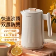 CHIGO 志高 双层防烫1.8L大容量防干烧电热烧水壶