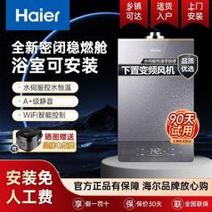 Haier 海尔 FU5平衡式燃气热水器水伺服恒温家用16升密闭稳燃舱可装浴室