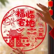 天降1入手 新年窗花12张