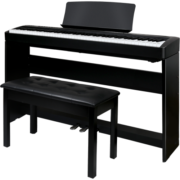 卡瓦依（KAWAI）电钢琴ES120G 便携式88键重锤卡哇伊电子钢琴 成人儿童初学者考级 ES120黑色+原装木架+三踏板+礼包