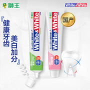 LION 狮王 牙膏WHITE 小苏打沁凉白桃+沁凉青柠 国产