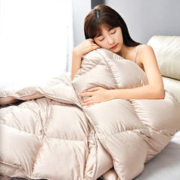 京东PLUS：8H 95%大朵白鹅绒Y1C抗菌羽绒冬被 1100g 200*230cm 本白色