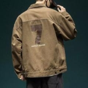 摩男志 重磅棉质美式复古工装外套