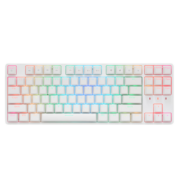 艾石头 FE87 RGB U 87键全键热插拔RGB背光机械键盘游戏键盘 白色 茶轴【升级款 新增夹心棉轴下垫底棉】