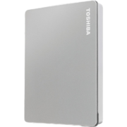 东芝(TOSHIBA) 2TB移动硬盘机械 Flex系列 USB3.2 Gen 1 2.5英寸 尊贵银 兼容Mac等多系统 高速传输 高端商务