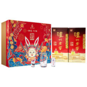 88VIP会员：泸州老窖 六年窖头曲 兔年生肖 52度 浓香型白酒 500ml*2瓶 礼盒款