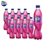 可口可乐  芬达 葡萄味碳酸饮料 500ml*12瓶