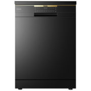 海尔（Haier）洗碗机13套独立式80℃双微蒸汽智能开门烘干全自动家用洗碗机 AK400-EW130266BKD