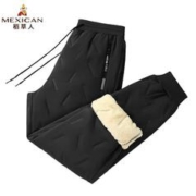 Mexican 稻草人 冬季新款加绒加厚运动棉裤