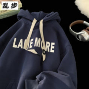 Rampo 乱步 美式重磅连帽卫衣男加绒加厚2023秋冬季新款潮牌情侣学生衣服外套