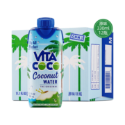 唯他可可（Vita Coco）天然椰子水椰汁饮料 富含电解质含维生素C  NFC 果汁330ml*12瓶