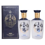 WULIANGYE 五粮液 五粮醇 醇香银装礼盒 浓香型白酒52度500ml*2瓶 优级酒礼盒装