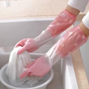冬季长款束口加绒 保暖家务手套