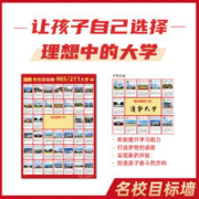 MEMORY CAT 记忆猫 全国985/211名校目标墙贴111所重点大学挂图名校讲解孩子了解激励给孩子一个未来
