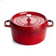 staub 珐宝 珐琅锅铸铁锅家用炖锅20/22/24cm炒菜锅焖烧锅煲汤锅 20cm樱桃红