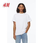 H&M 男士袖棉纯色打底衫0685816