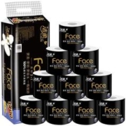 C&S 洁柔 卷纸4层140克10卷黑face有芯卷筒卫生纸家用实惠装