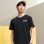 特步短袖T恤男女情侣款2023夏季官方旗舰店半袖宽松休闲白色上衣