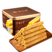 plus会员：梅元居 原味鸡蛋卷 金色铁罐装 454g 拍2件