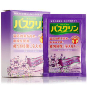 巴斯克林 温热香浴盐足浴泡澡泡脚粉（薰衣草香型）20g*5包日本进口泡浴盐