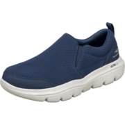斯凯奇（Skechers）男鞋运动休闲鞋透气软底网面鞋一脚蹬男鞋健步鞋216029 海军蓝色NVGY 43.5