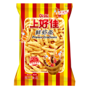 概率券:上好佳（Oishi）鲜虾条 40g/袋 休闲零食*3件